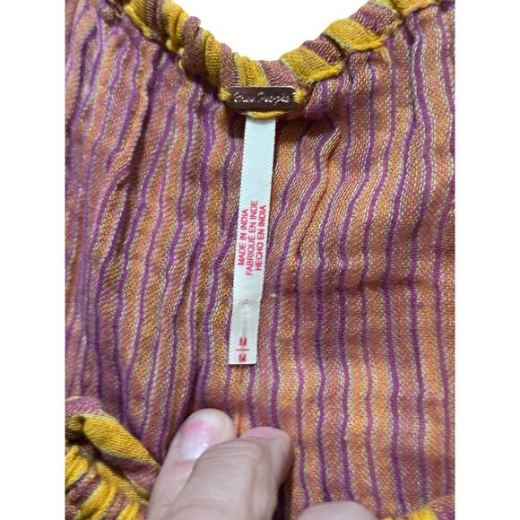 NWT Free People Women's Multicolor Best On The Beach Tunic Top Size Medium - Picture 9 of 9